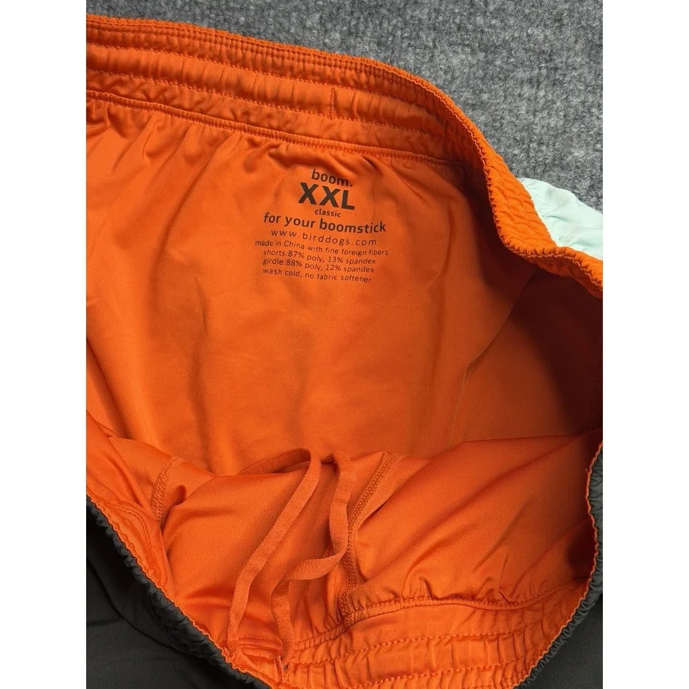 Birddogs Shorts Adult Gray Solid Lined Stretch Zip Pockets Mens XXL Classic